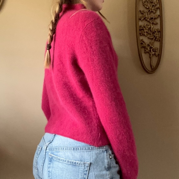 Rabbit Hair/Lambs Wool Blend Turtleneck Sweater - Picture 6 of 7